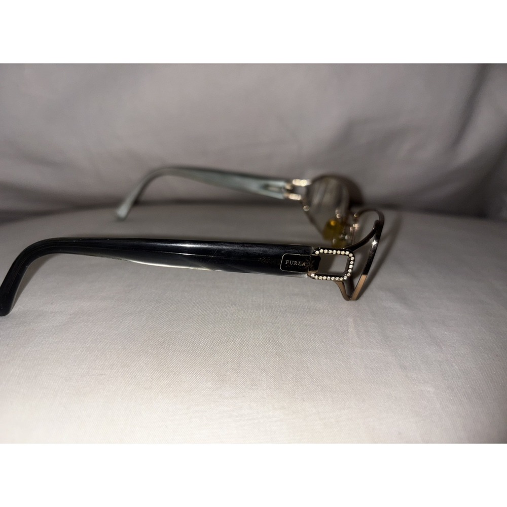 FURLA "NINFEA" Eyeglasses Frame VU4180J COL.A39S 54-16-125 Gold/Teal Grey
